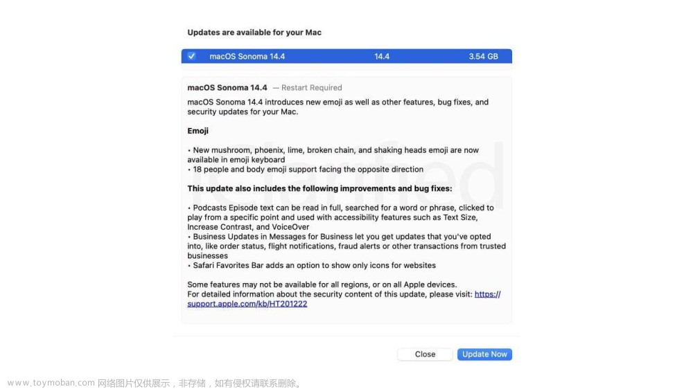 macOS Sonoma 14.4（23E214）发布[附黑苹果/Mac系统镜像]
