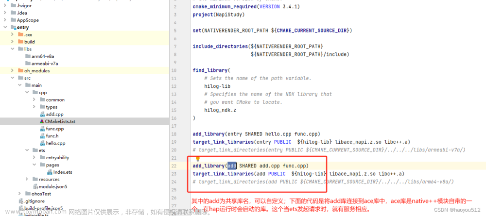 openHarmony使用Napi开发样例,java,前端,javascript