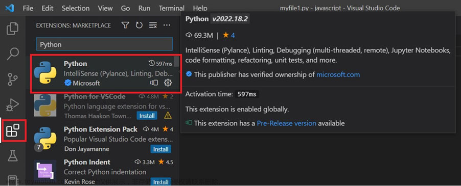 Visual Studio Code & Python教程2环境