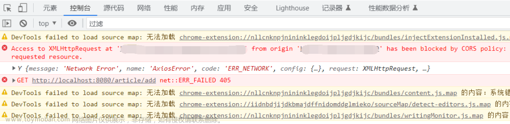 access to xmlhttprequest at 'localhost:51601/goods/banner' from origin 'http,前端报错合集,http,网络协议,网络,axios