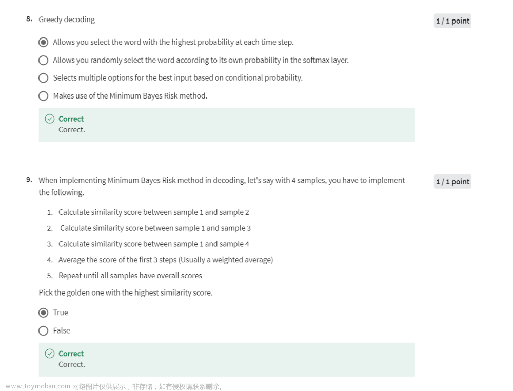 Coursera自然语言处理专项课程04：Natural Language Processing with Attention Models笔记 Week01,NLP,自然语言处理,人工智能