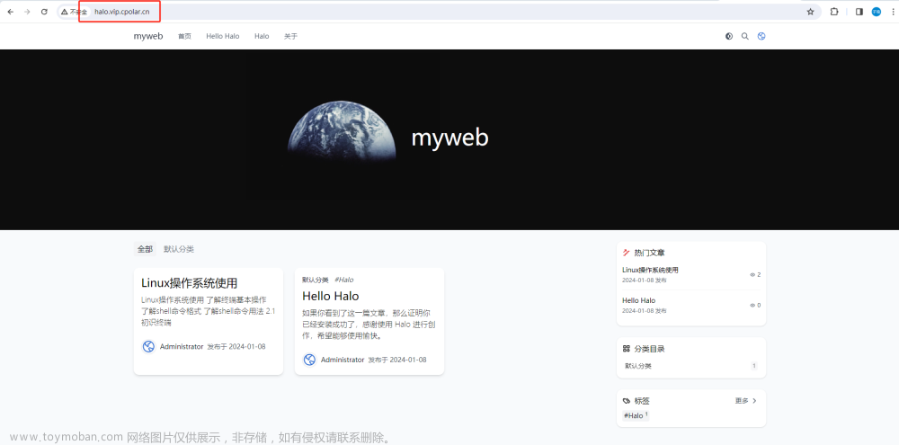 CentOS使用Docker部署Halo并結(jié)合內(nèi)網(wǎng)穿透實現(xiàn)公網(wǎng)訪問本地博客,內(nèi)網(wǎng)穿透,centos,docker,linux