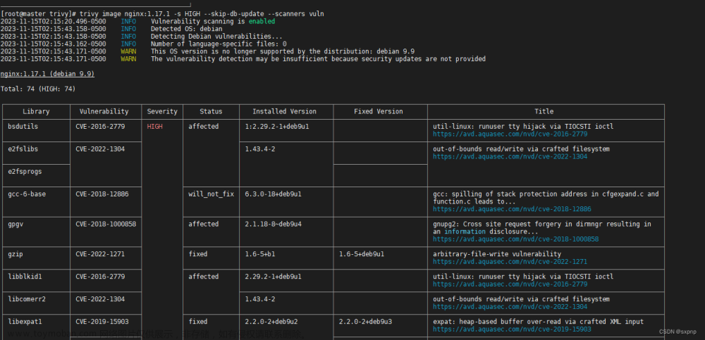 供应链安全-镜像 Trivy kubesec_the first run cannot skip downloading db