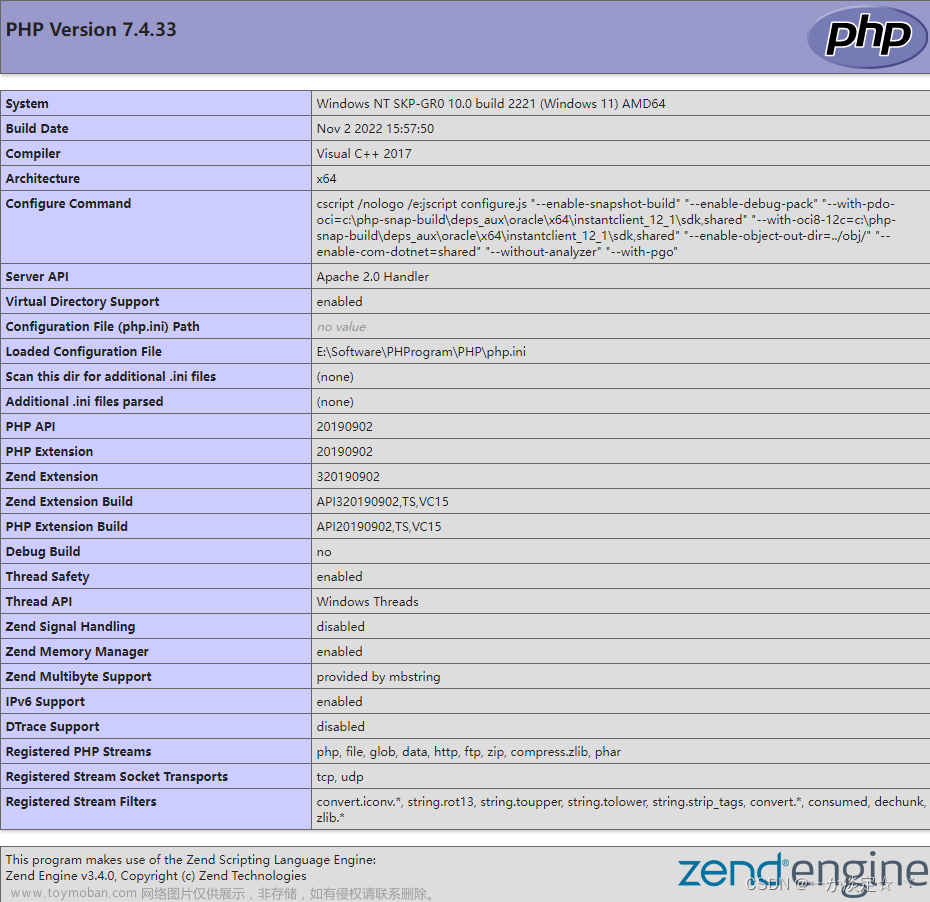 php开发环境搭建,后端,php,apache,后端,php环境配置,windows