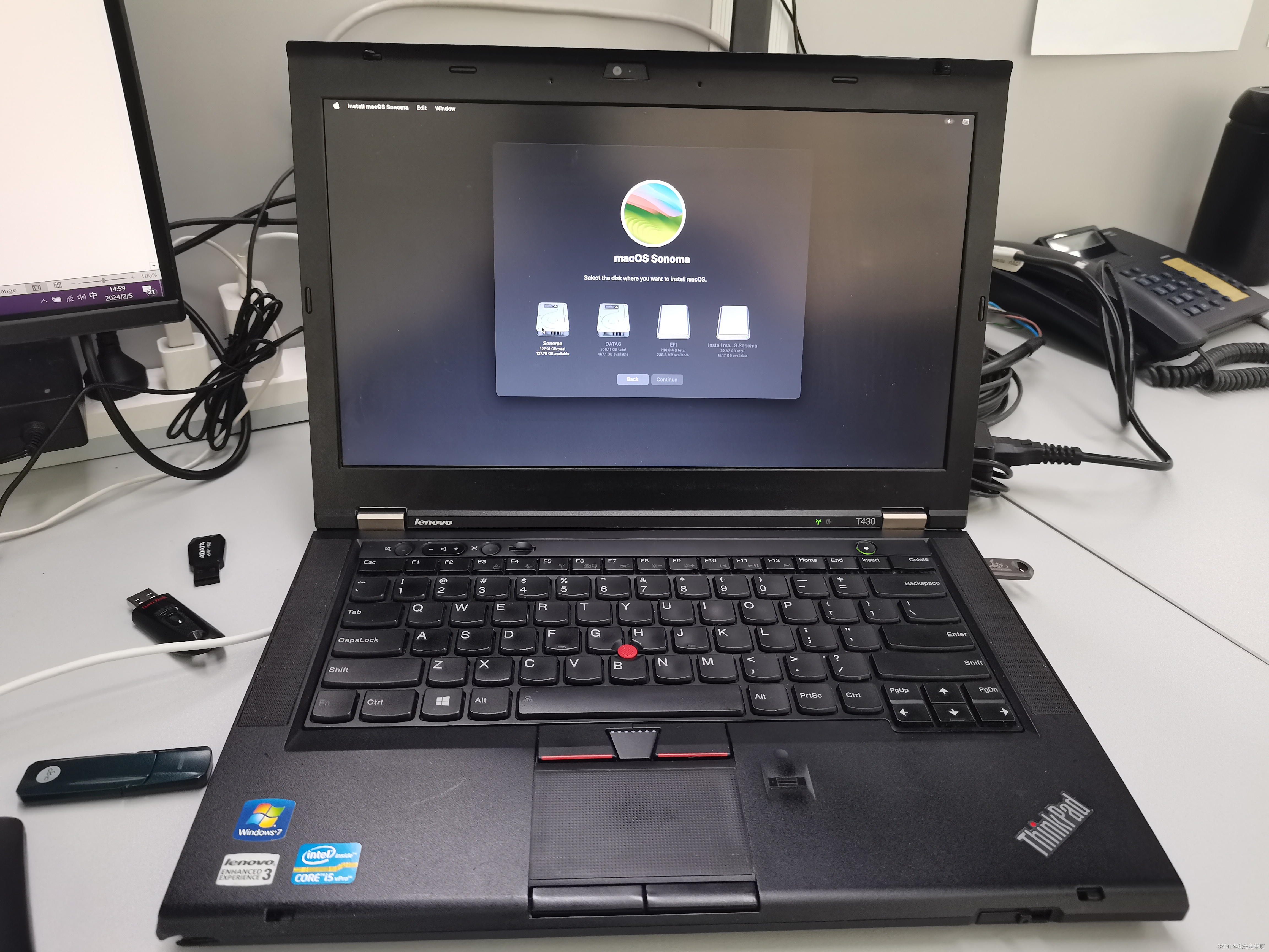 ThinkPad T430 黑苹果Hackintosh 使用OpenCore成功安装macOS 14.3 Sonoma