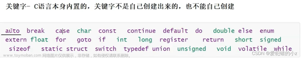 C语言操作符和关键字,C语言基础,c语言,开发语言