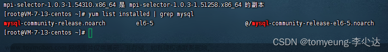 linux 部署mysql